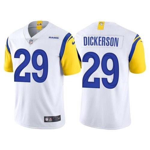 2021 Los Angeles Rams #29 Eric Dickerson Modern Throwback Mens Custom White Game Stitched Jersey